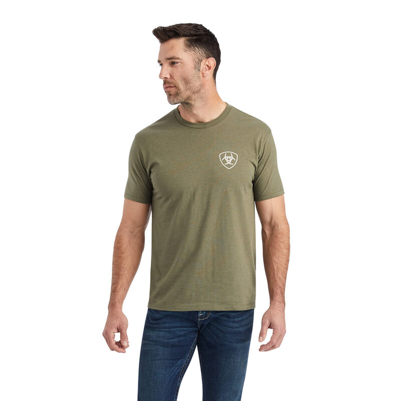Ariat T-Shirts Herren - Hexafill Grün ( DOKNP-7531 )